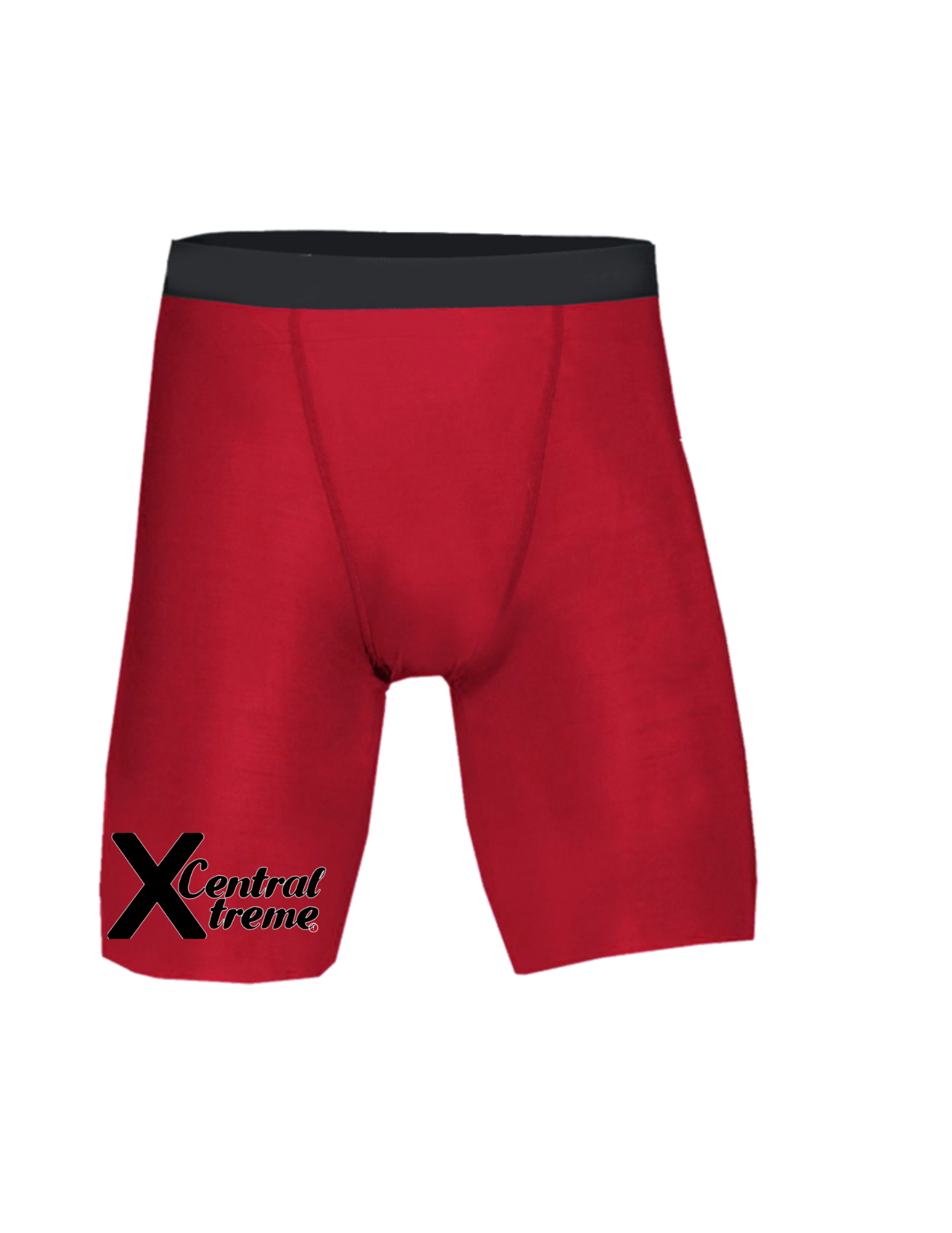 Central Xtreme Red Compression Shorts